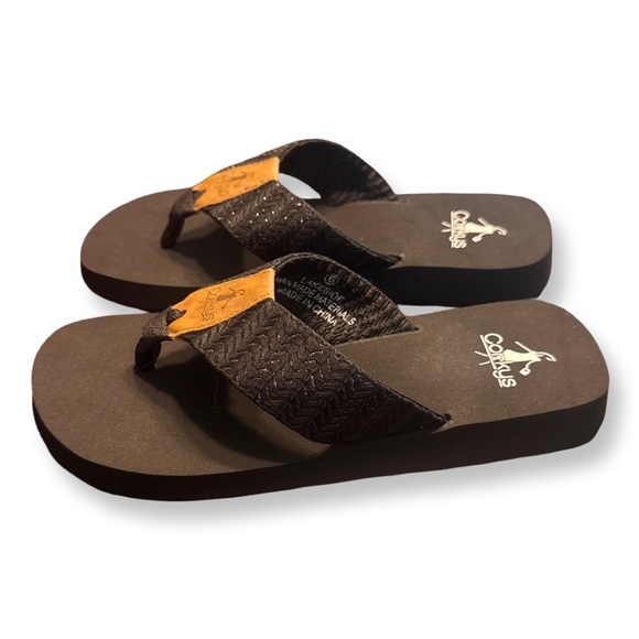 New Corkys Black Lakeside Flip Flop - Picture 2 of 4